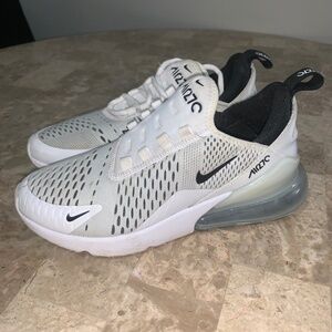 Nike Air Max 270 Women's Athletic Shoes - White and Black